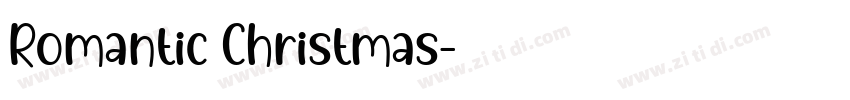 Romantic Christmas字体转换